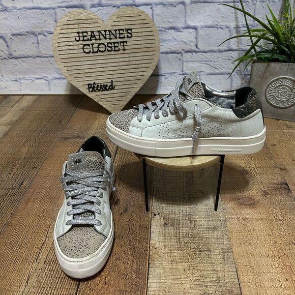 P448 Thea Platform Leopard Sneakers 39 - Picture 5 of 15